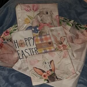 Easter Bunny Kitchen Linen Set - Multicolor